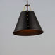 Trestle 1 Light 14 inch Oil Rubbed Bronze/Antique Brass Single Pendant Ceiling Light