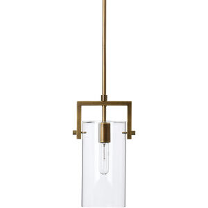 Cambrai 1 Light 5.5 inch Antique Brass Pendant Ceiling Light, Small