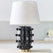 Kelly Wearstler Linden 34.25 inch 100 watt Black Porcelain Table Lamp Portable Light