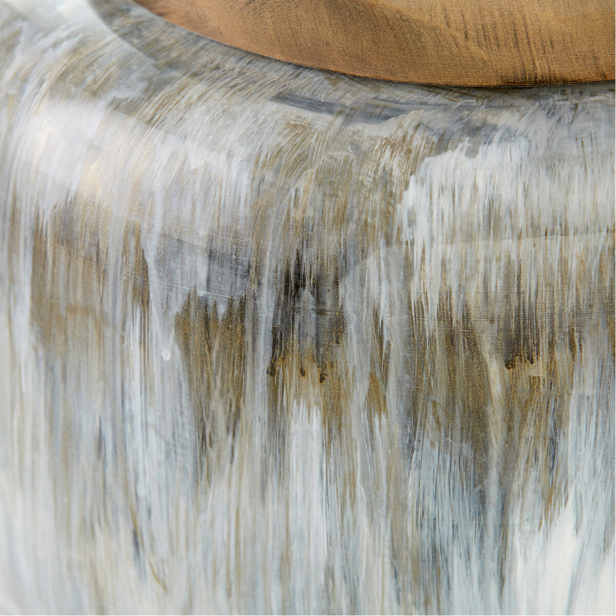 Spirit Drip Olive Glaze Container