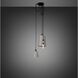 Hooked 3.0 LED 8.27 inch Stone / Steel Pendant Ceiling Light, Mix