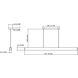 Hudson LED 55 inch Brushed Nickel Linear Chandelier Ceiling Light