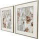 Cloudscrape White and Brown and Beige and Rust Framed Art