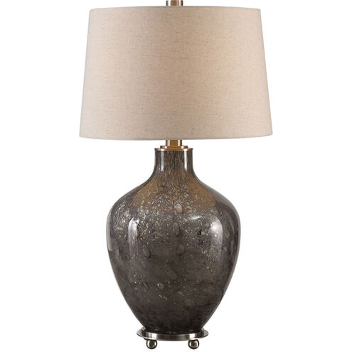 Adria 31 inch 150 watt Transparent Gray Table Lamp Portable Light