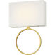 Chassell LED 13 inch Painted Honey Gold/Polish ADA Wall Sconce Wall Light