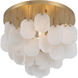 Velisse 5 Light 23.75 inch Legacy Brass Flush Mount Ceiling Light
