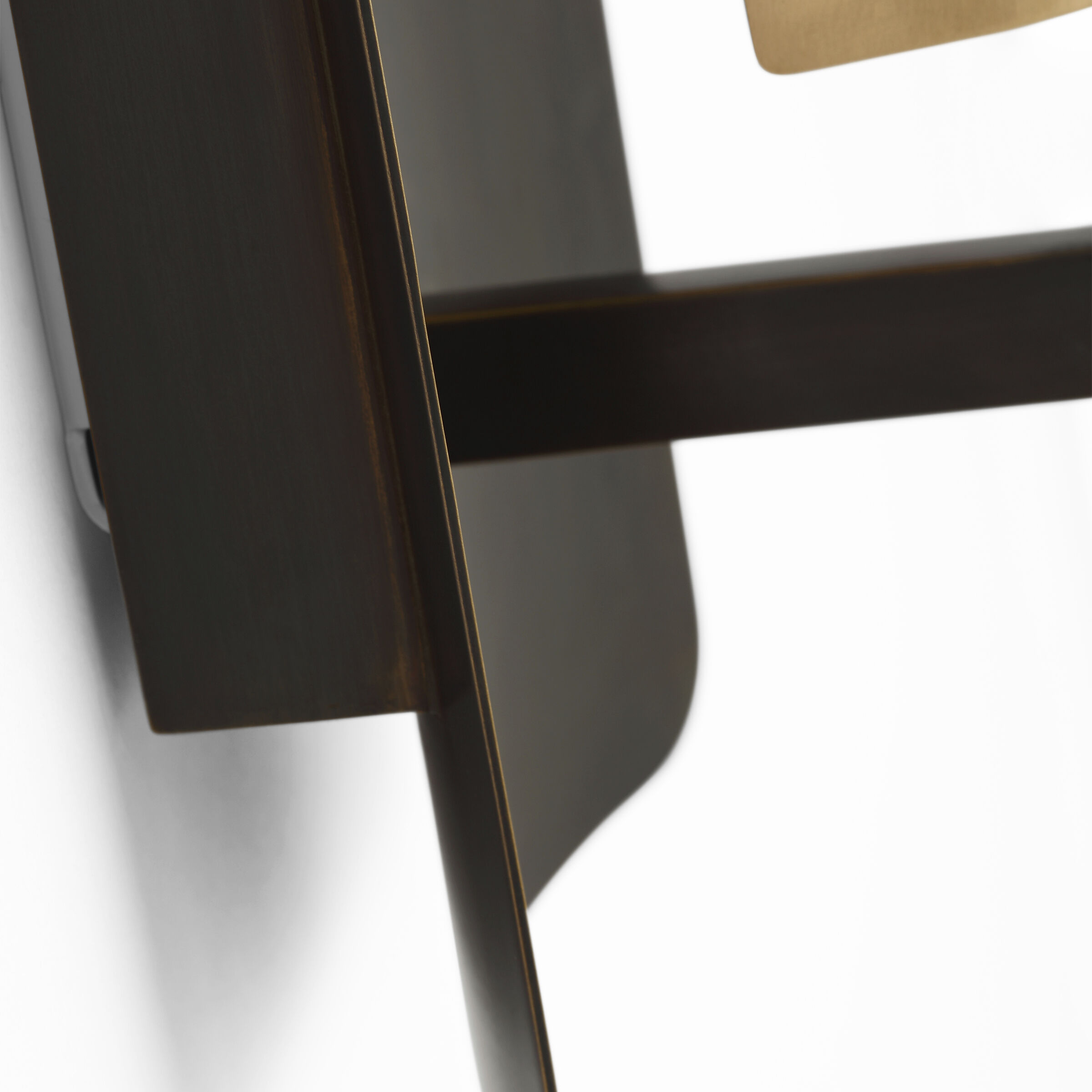 Ian K. Fowler Tristan LED 4 inch Bronze and Hand-Rubbed Antique Brass Reflector Sconce Wall Light