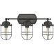 Seaport Vanity Wall Light in Matte Black
