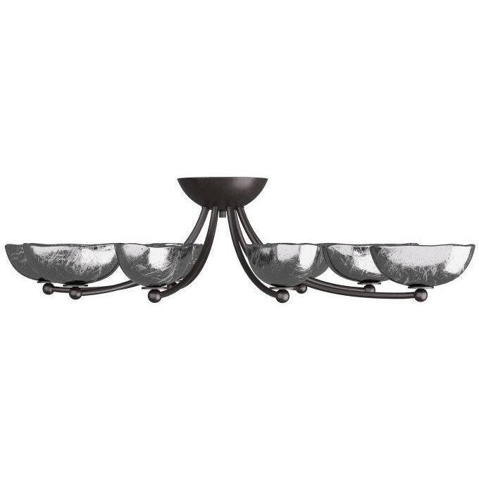 Zamora 42.5 inch English Bronze Flush Mount Ceiling Light