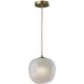 Magnolia 9 inch Antique Brass Pendant Ceiling Light