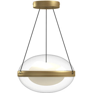 Virgo 12.13 inch Brushed Gold Pendant Ceiling Light