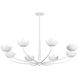 Arcata 8 Light 55 inch Gesso White Chandelier Ceiling Light