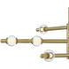Saxon LED 50 inch Lacquered Brass Chandelier Ceiling Light