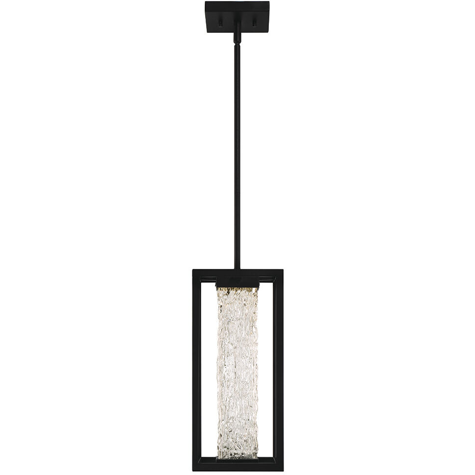 Ilya 1 Light 7 inch Satin Black Outdoor LED Pendant