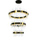 Aya LED Pearl Black Chandelier Ceiling Light