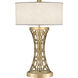 Allegretto 32 inch 150 watt Gold Table Lamp Portable Light