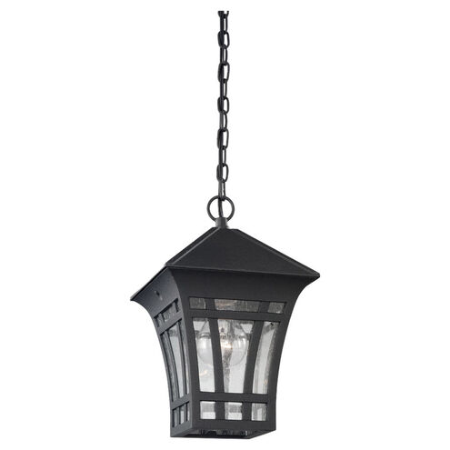 Herrington 1 Light 7.25 inch Black Outdoor Pendant