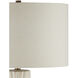 Water-borne 31.25 inch 150 watt Off-White and Natural Table Lamp Portable Light