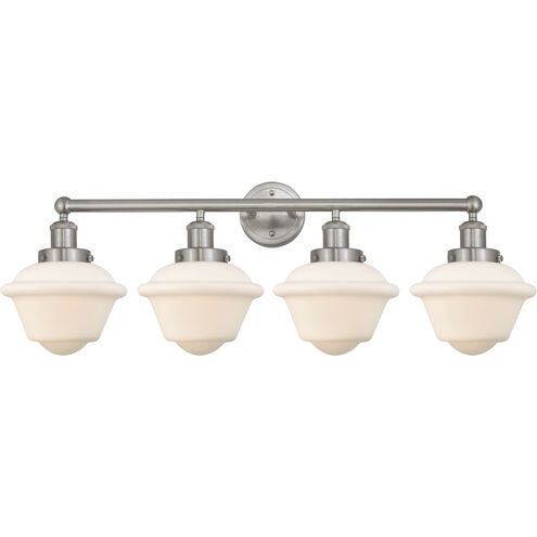 Oxford 4 Light 33.5 inch Brushed Satin Nickel Bath Vanity Light Wall Light