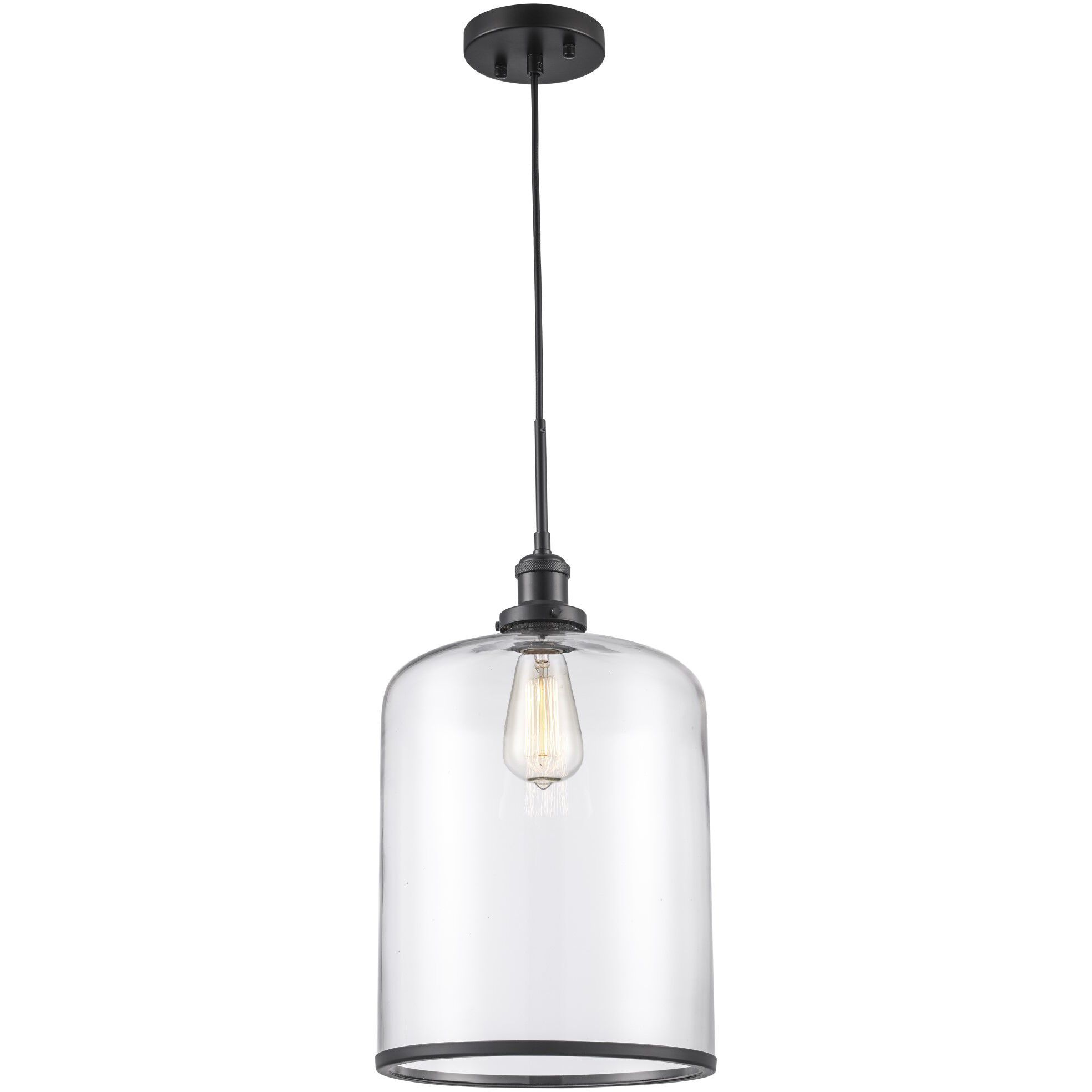 Dorina 1 Light 10.35 inch Black Jar Pendant Ceiling Light