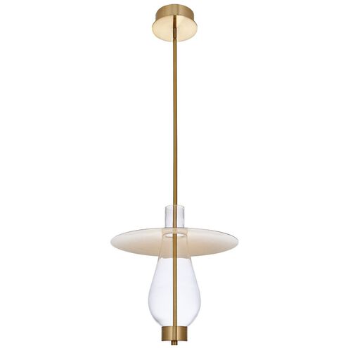 Hugo 16 inch Winter Brass Pendant Ceiling Light