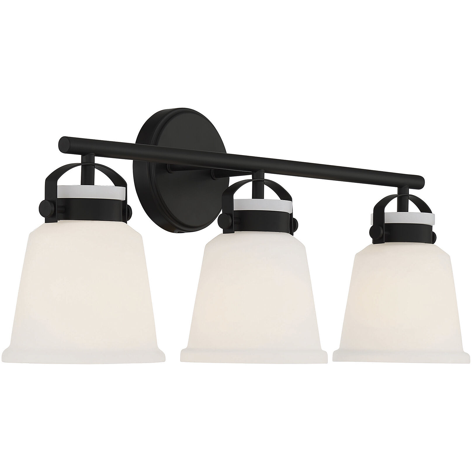 Kaden 3 Light 26 inch Black Bathroom Vanity Light Wall Light, Essentials