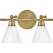 Arti 4 Light 32 inch Heritage Brass Vanity Light Wall Light