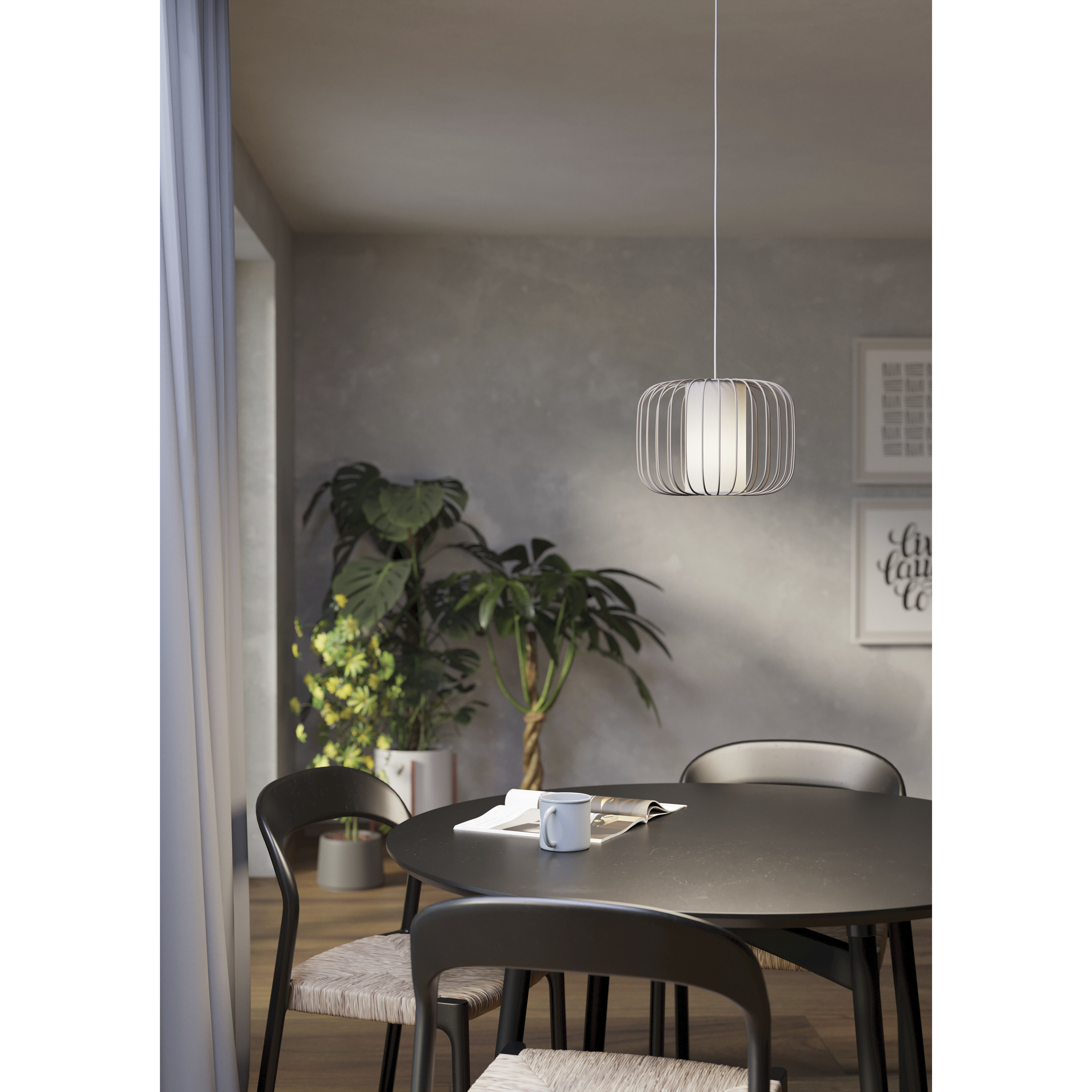 Terrarosa 1 Light 11.14 inch Light Sand Pendant Ceiling Light