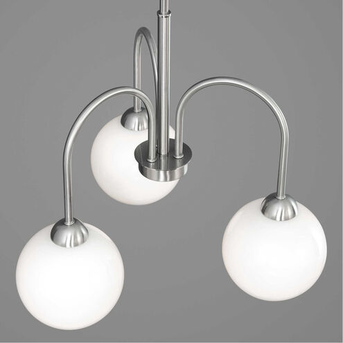 Carisa 3 Light 21.5 inch Brushed Nickel Chandelier Ceiling Light