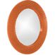 Bergman 32 X 32 inch Glossy Orange Wall Mirror