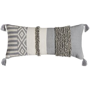 Santos 32 X 1 inch Light Gray with Off White Pillow, Cover Only