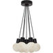 Sean Lavin Mina 7 Light 14 inch Black Chandelier Ceiling Light in Black Cord