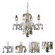 Rococo 4 Light 15 inch Gold Dining Chandelier Ceiling Light in Clear