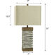 Darley 32 inch 100.00 watt Silver Painted and Brown Brushed and Beige Table Lamp Portable Light