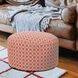 Pyth 12 inch Coral Foot Pouf