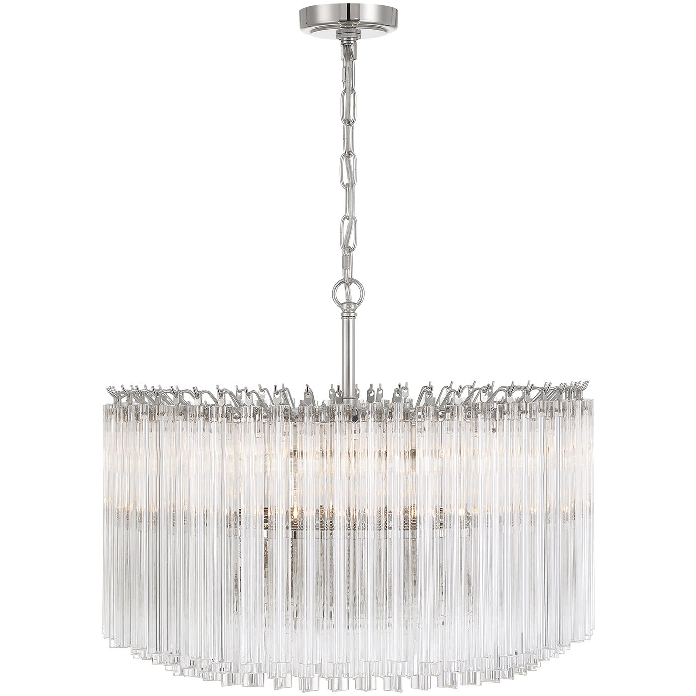 Lofton 7 Light 24 inch Polished Nickel Chandelier Ceiling Light