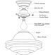 Huntley LED 12 inch Natural Brass Semi-Flush Mount Ceiling Light