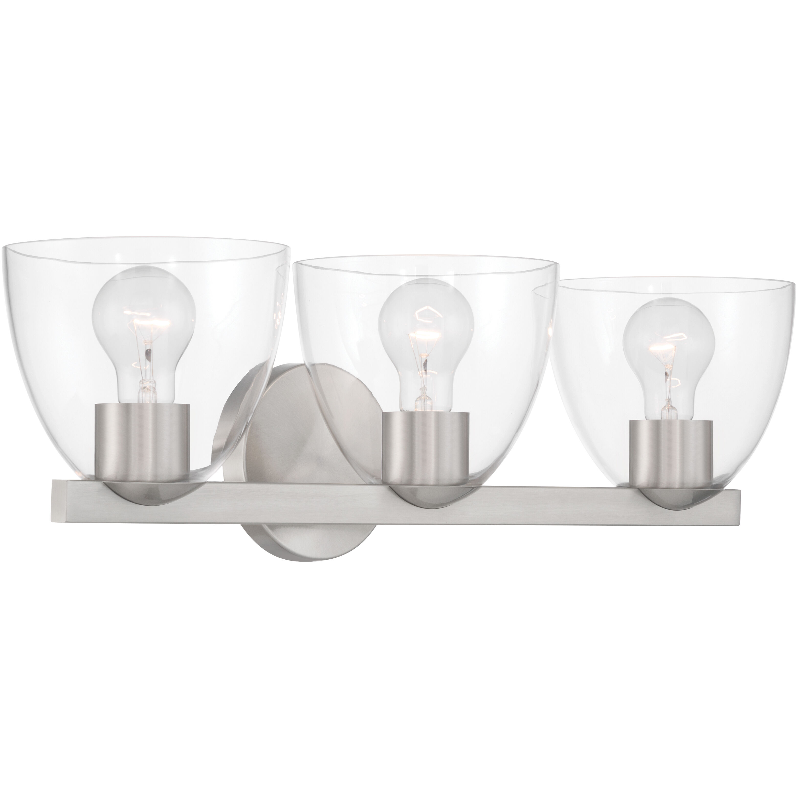 Noellea 3 Light 23.5 inch Brushed Nickel Vanity Wall Light