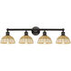 Edison Bristol Natural II 4 Light 35 inch Oil Rubbed Bronze Bath Vanity Light Wall Light