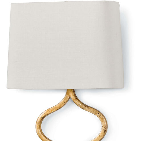 Sinuous 1 Light 12 inch Gold Leaf Wall Sconce Wall Light