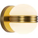Selene 5 inch Brushed Gold Wall Sconce Wall Light