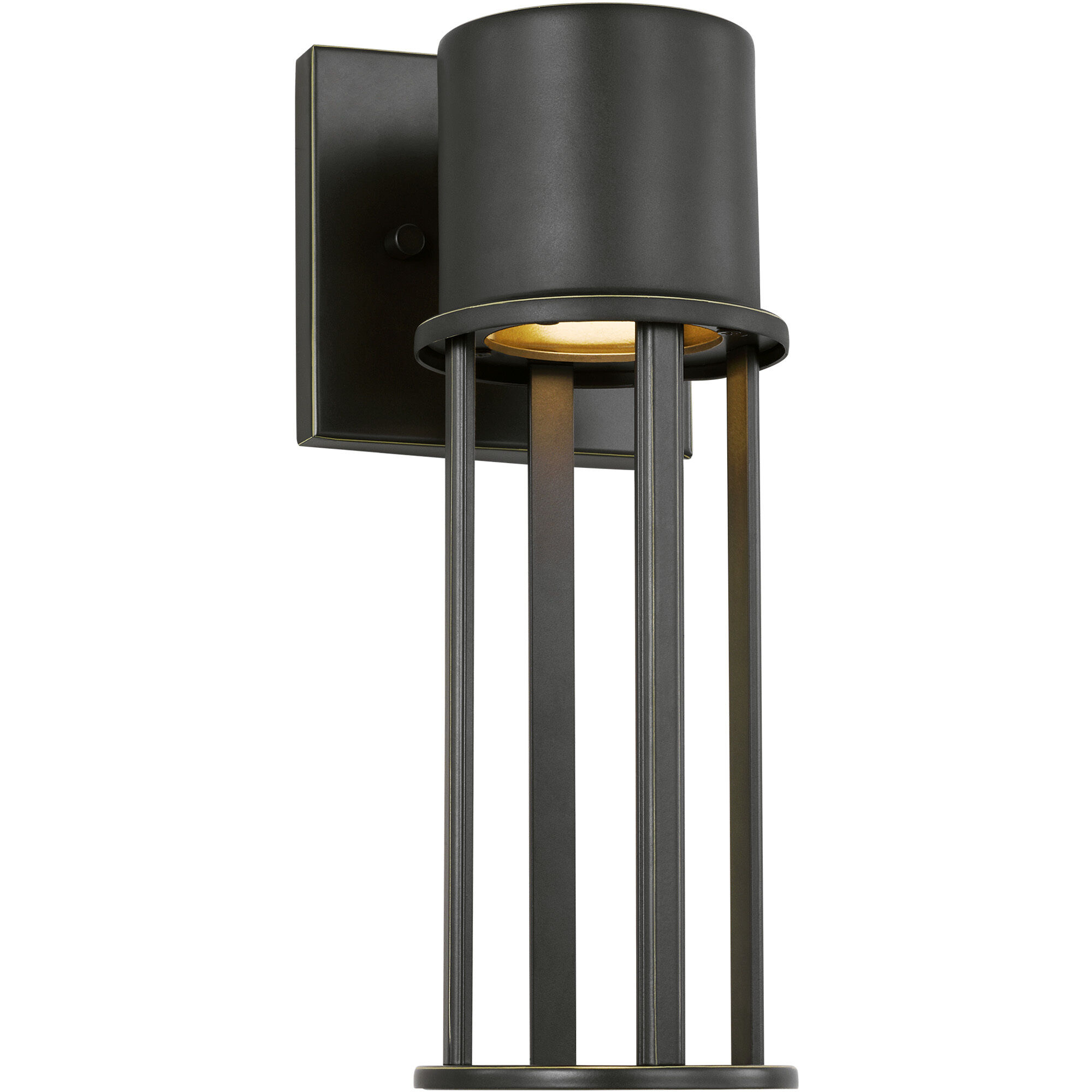 Union LED 12.88 inch Antique Bronze Outdoor Wall Lantern