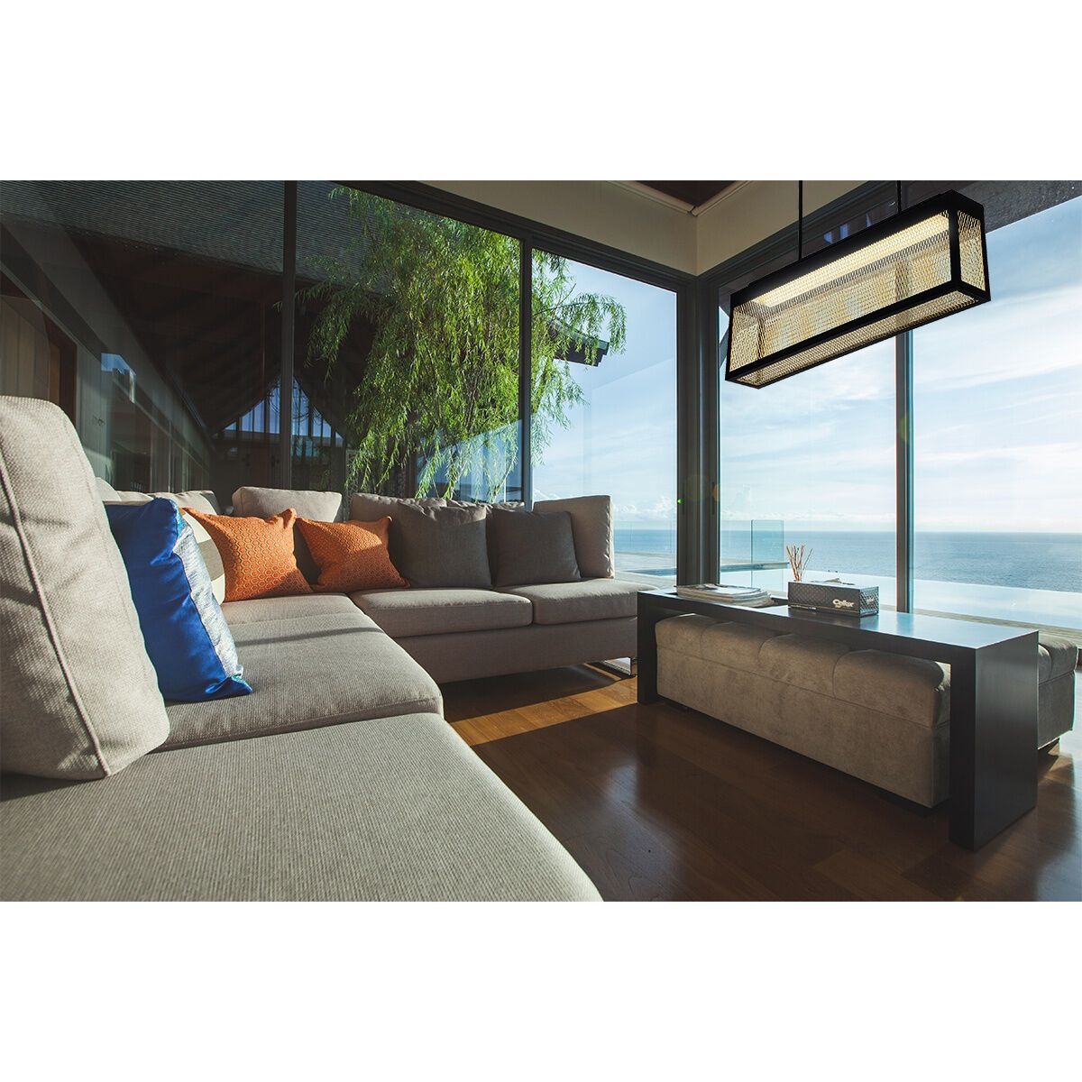 Coop LED 7 inch Sand Black Wall Sconce Wall Light, Large