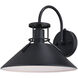 Canton LED 11 inch Matte Black and White Outdoor Wall