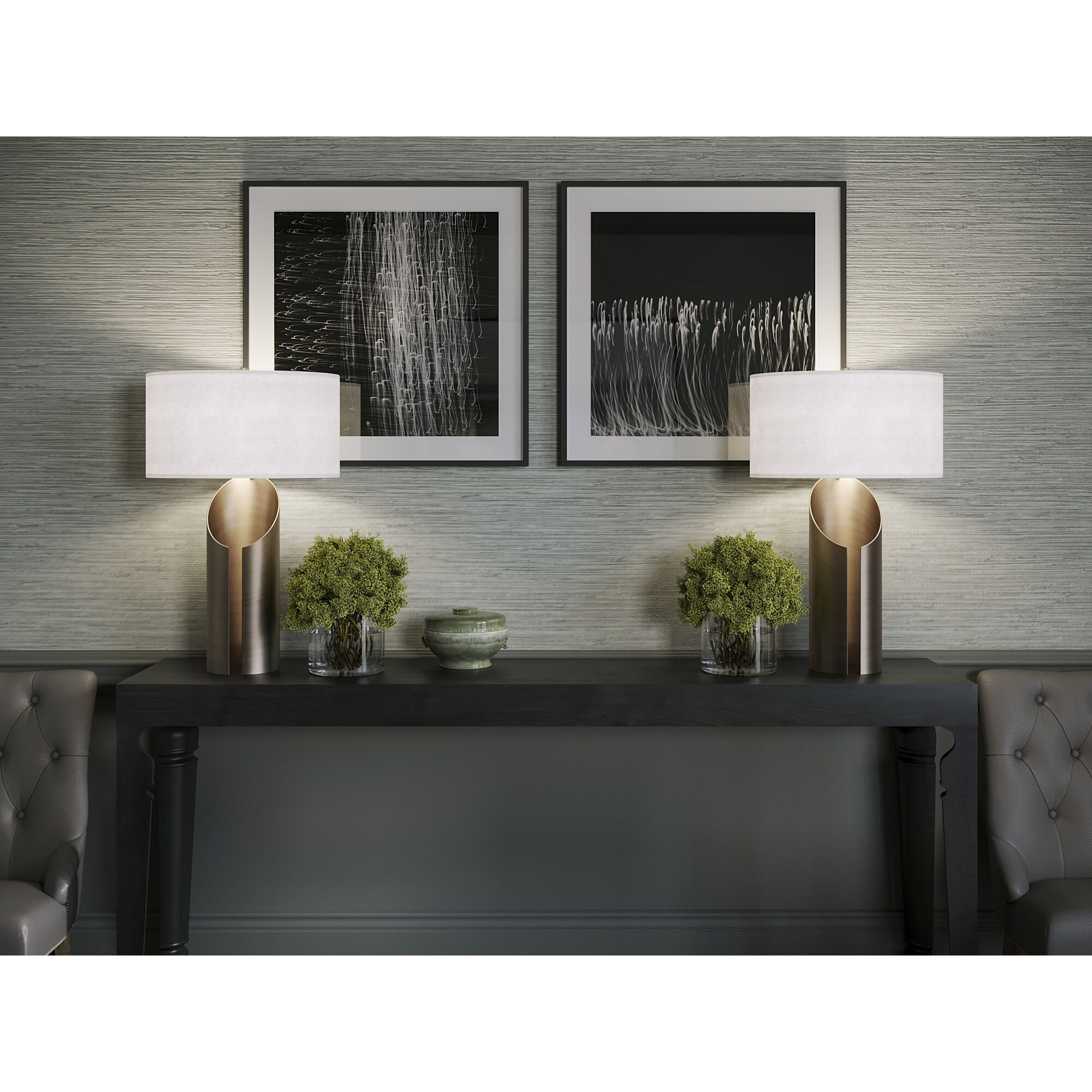 Weaver 29.75 inch 150.00 watt Antique Brass Table Lamp Portable Light