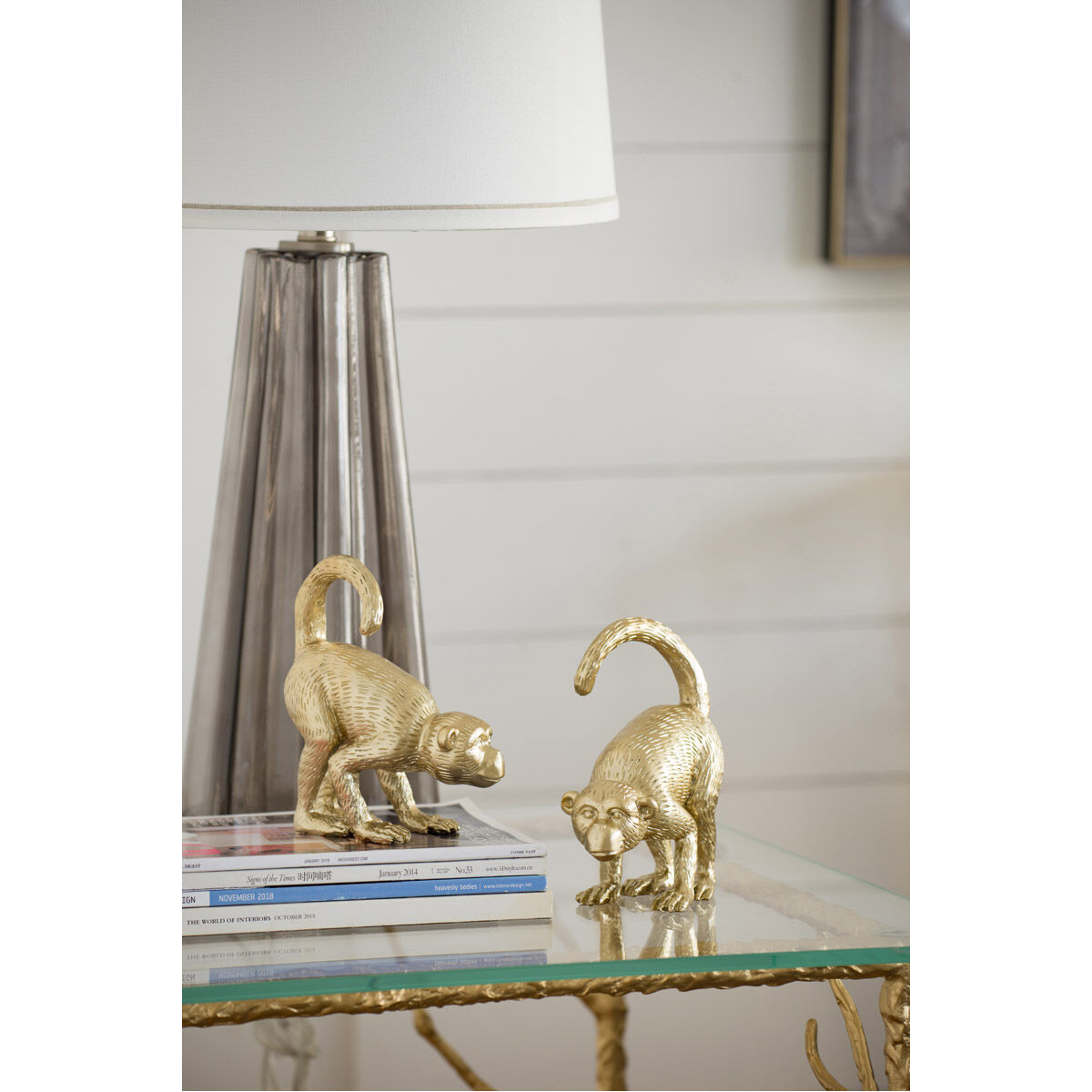 Monkey Gold Table Top Decor