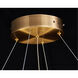 Canada LED 32 inch Gold LED Chandelier Ceiling Light