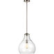 Zola 1 Light 13 inch Satin Nickel Pendant Ceiling Light