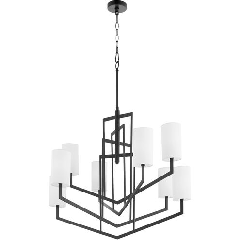 Bolivar 8 Light 40 inch Matte Black Chandelier Ceiling Light