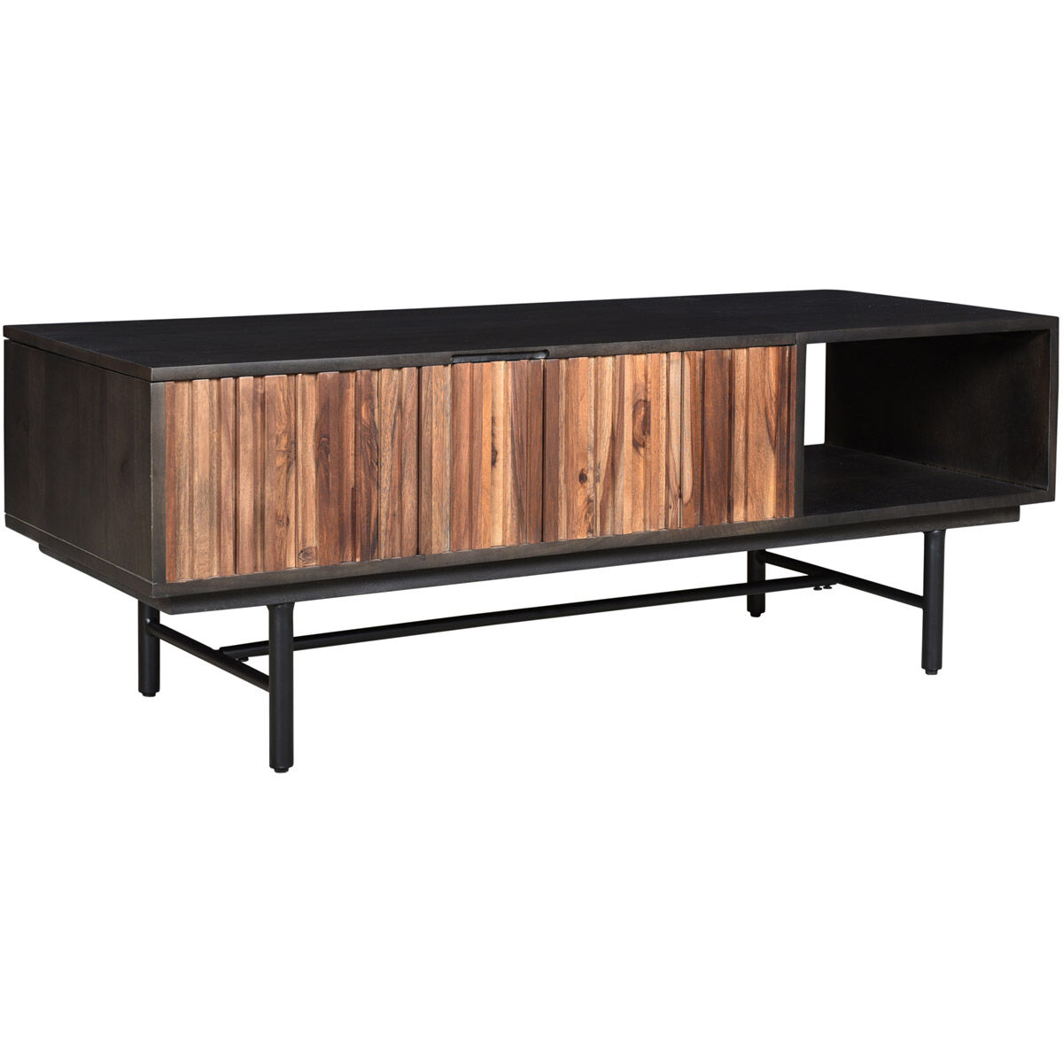 Jackson 47 X 18 inch Black Storage Coffee Table